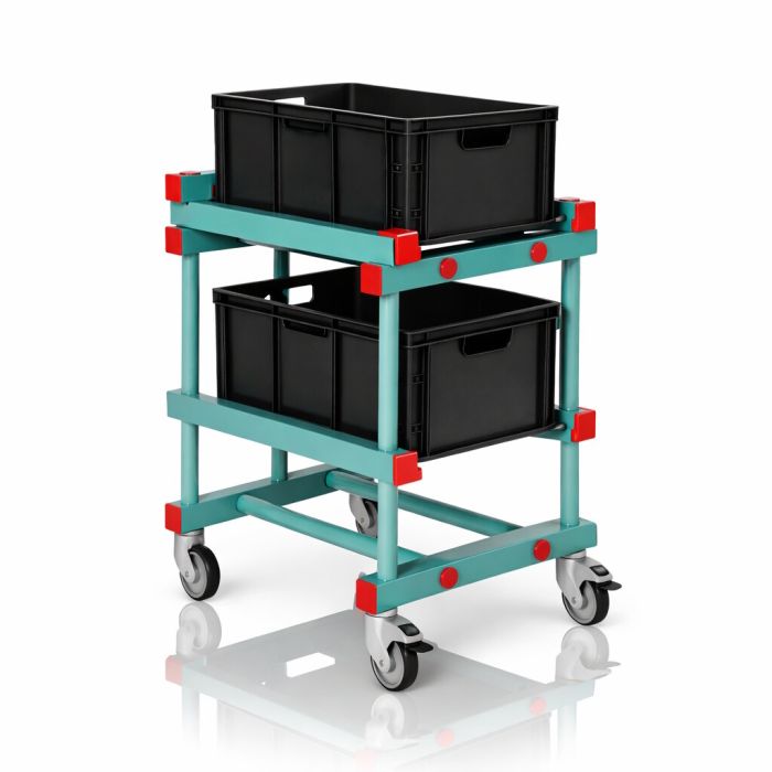 Beistellwagen für Eurobehälter, NORAH Plastics Beistellwagen für Eurobehälter, NORAH Plastics