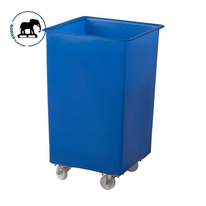 Mehrzweckbehälter mit Rollen, 120 Liter, Blau, NORAH Plastics Mehrzweckbehälter mit Rollen, 120 Liter, Blau, NORAH Plastics