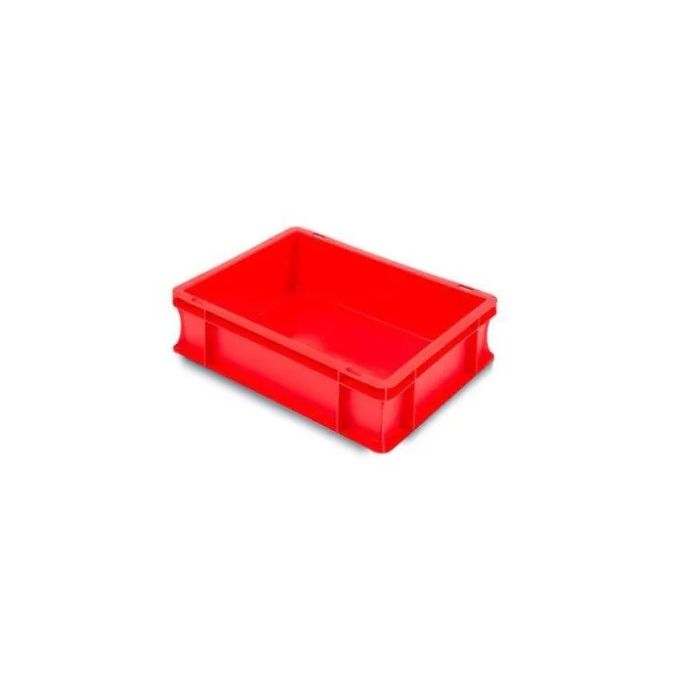 Euro-Stapelbehälter, 40x30x12cm, Inhalt 10 Liter, rot, NORAH Plastics Euro-Stapelbehälter, 40x30x12cm, Inhalt 10 Liter, rot, NORAH Plastics
