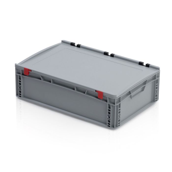 Eurobehälter mit Scharnierdeckel 60x40x18,5cm, inhalt 35 liter, NORAH Plastics Eurobehälter mit Scharnierdeckel 60x40x18,5cm, inhalt 35 liter, NORAH Plastics