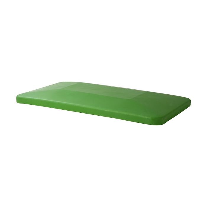 Grüner Deckel für Kunststoff Rollwagen 450 Liter, NORAH Plastics