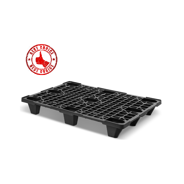 Leichtpaletten im Euromaß, Schwarz, Euronorm 120x80x15cm, NORAH Plastics Leichtpaletten im Euromaß, Schwarz, Euronorm 120x80x15cm, NORAH Plastics