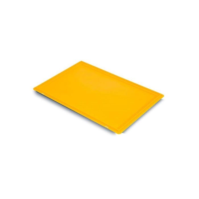 Euronom auflagedeckel, Euroboxen 60x40cm, Gelb, PP, NORAH Plastics Euronom auflagedeckel, Euroboxen 60x40cm, Gelb, PP, NORAH Plastics