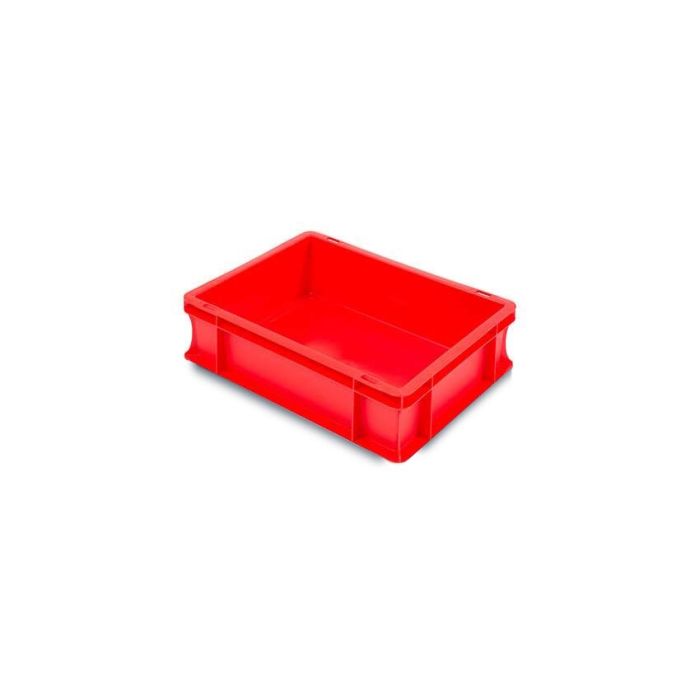 Euro-Stapelbehälter, 40x30x12cm, Inhalt 10 Liter, rot, NORAH Plastics Euro-Stapelbehälter, 40x30x12cm, Inhalt 10 Liter, rot, NORAH Plastics