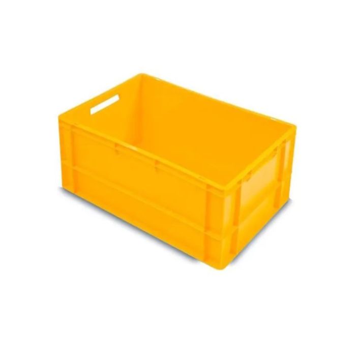 Euro-Stapelbehälter, 60x40x32cm, Inhalt 66 Liter, gelb, NORAH Plastics Euro-Stapelbehälter, 60x40x32cm, Inhalt 66 Liter, gelb, NORAH Plastics