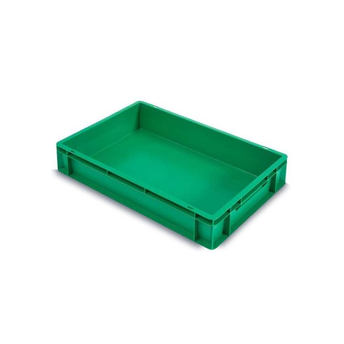 Euro-Stapelbehälter, 60x40x12cm, Inhalt 20 Liter, grün, NORAH Plastics Euro-Stapelbehälter, 60x40x12cm, Inhalt 20 Liter, grün, NORAH Plastics