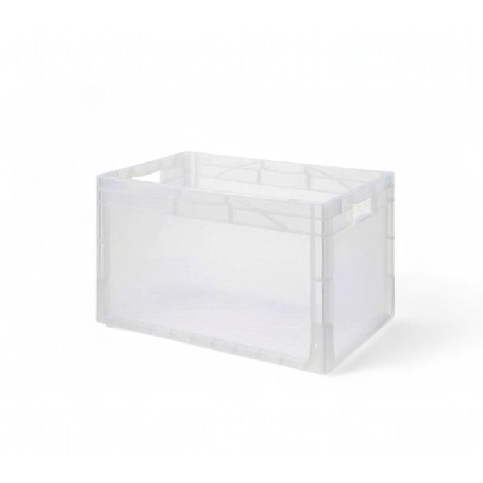 Durchsichtiger Stapelbehälter, 600 x 400 x 420 mm, Inhalt 75 Liter, NORAH Plastics Durchsichtiger Stapelbehälter, 600 x 400 x 420 mm, Inhalt 75 Liter, NORAH Plastics