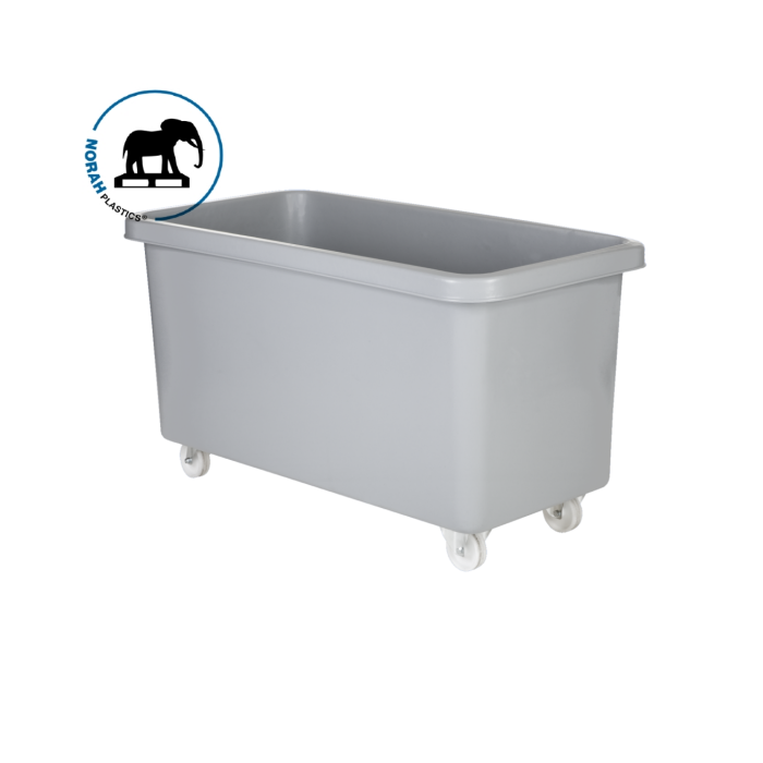 Großbehälter mit rollen, Grau, 450 Liter, NORAH Plastics Großbehälter mit rollen, Grau, 450 Liter, NORAH Plastics