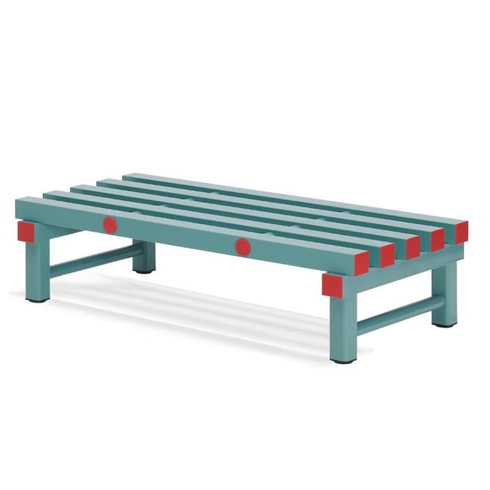 Umkleidebank aus Kunststoff, 100 x 50 x 45 cm, NORAH Plastics