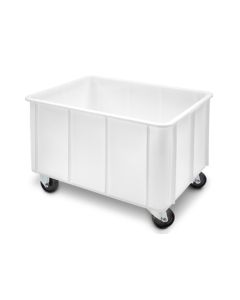 Großbehälter auf Rädern, 80x60x55cm, Inhalt 155 Liter mit Abgerundeten Ecken, NORAH Plastics