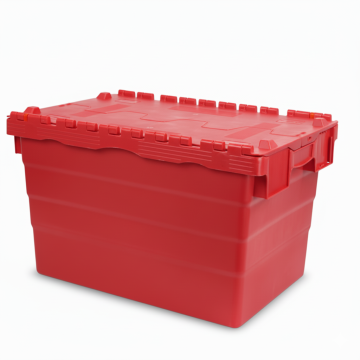 Mehrwegbehälter mit Deckeln 60x40x36,5cm, Inhalt 68 Liter, Rot