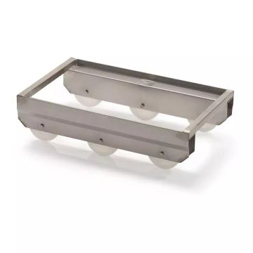 Transportroller aus Edelstahl, 6-rad-wipproller, 60x40cm, NORAH Plastics