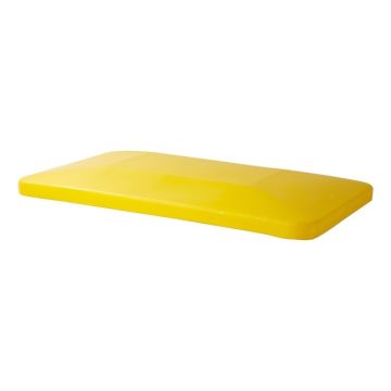 Gelber Deckel für Kunststoff Rollwagen 450 Liter, NORAH Plastics