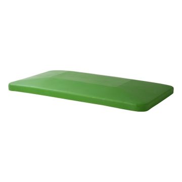 Grüner Deckel für Kunststoff Rollwagen 450 Liter, NORAH Plastics