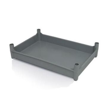Süßwarenbehälter 54x36x11,5cm, Inhalt 12 Liter mit Stapelecken, NORAH Plastics