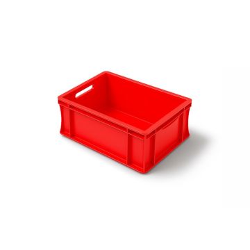 Eurobox im Euroformat 40x30x22cm, Rot, NORAH Plastics