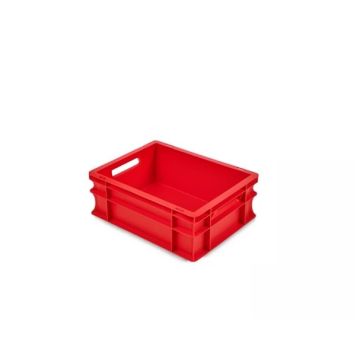 Kunststoff Stapelbox, 40x30x17cm, Inhalt 15 liter Rot,  NORAH Plastics