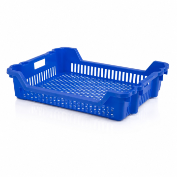 Nest- und Stapelbehälter 62x50x15cm, Inhalt 25 Liter, Blau, HDPE, NORAH Plastics