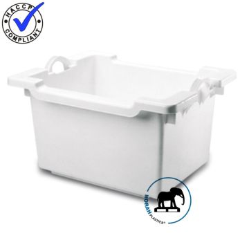 Nestbehälter mit handgriffen, 100 Liter, HDPE, NORAH Plastics
