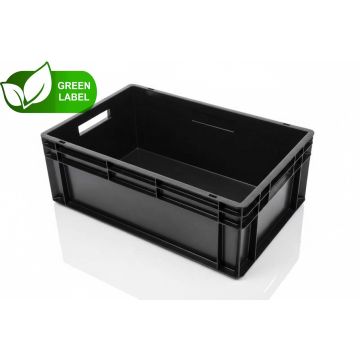 Euro-Stapelbehälter 60x40x22cm, Inhalt 45 Liter, Grau, NORAH Plasticss