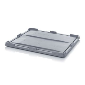 Palettenbox Auflagedeckel 120x100x4cm, Grau, NORAH Plastics