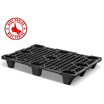 Leichtpaletten im Euromaß, Schwarz, Euronorm 120x80x15cm, NORAH Plastics