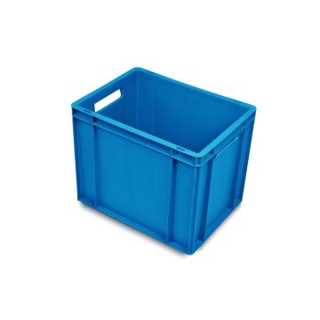 Blaue Stapelkästen, 40x30x32,5cm, Farbe Blau, Inhalt 30 Liter, NORAH Plastics