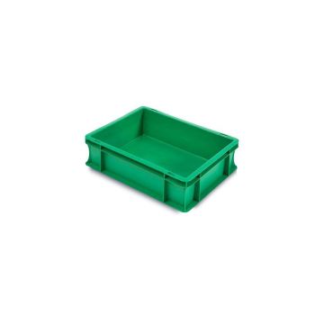 Euro-Stapelbehälter, 40x30x12cm, Inhalt 10 Liter, grün, NORAH Plastics