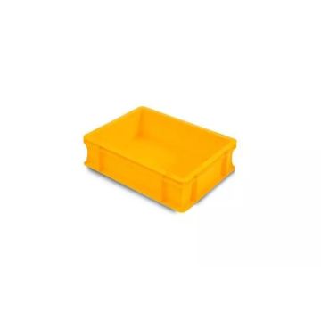 Euro-Stapelbehälter, 40x30x12cm, Inhalt 10 Liter, gelb, NORAH Plastics