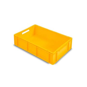 Euro-Stapelbehälter, 60x40x17cm, Inhalt 33 Liter, Gelb, NORAH Plastics