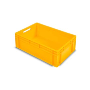 Stapelbox, 60x40x22cm, Inhalt 45 Liter, Gelb, PP, NORAH Plastics