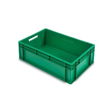 Grüne Stapelbox 60x40x22cm, Euronorm, Inhalt 45 Liter, grün, NORAH Plastics