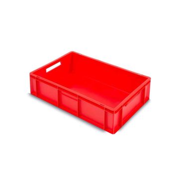 Rode Stapelbare, Stapelkisten, 60x40x17cm, 33 liter, Gesloten, PP, NORAH Plastics