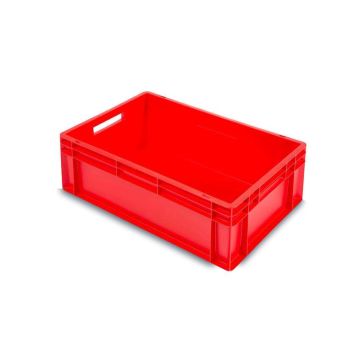 Rote Stapelboxen, 60x40x22cm, Inhalt 45 Liter, NORAH Plastics
