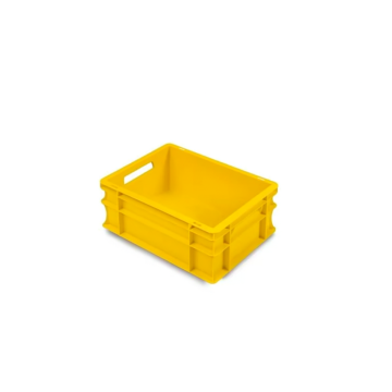 Kunststoff Stapelbox 40x30x17cm, Euronorm, Gelb, NORAH Plastics