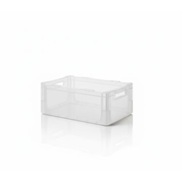Durchsichtiger Behälter, 40 x 30 x 22,5 cm – Euronorm, NORAH Plastics