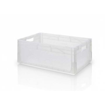 Stapelkästen 60x40x22cm, Inhalt 44 Liter, Transparent, NORAH Plastics