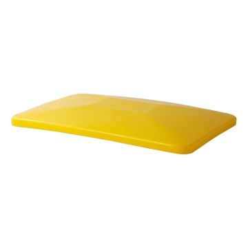 Gelber Deckel für Kunststoff Rollwagen 340 Liter, NORAH Plastics