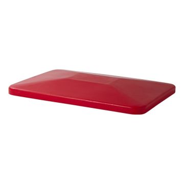 Rode deksel passend voor transportwagen 340 liter, NORAH Plastics