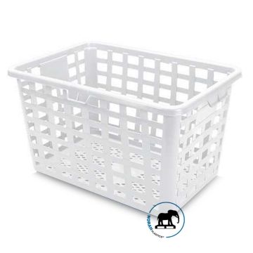 Transport-Wäschekörbe, 125 liter, Weiß, PP, NORAH Plastics