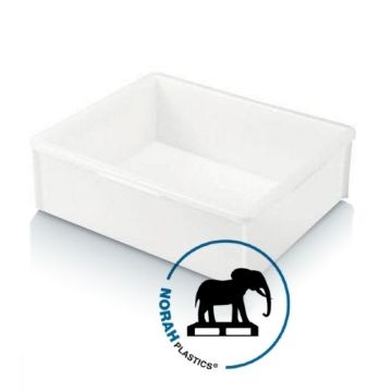 Stapelbehälter 52x45,5x17cm, Inhalt 30 Liter, glattes Design, NORAH Plastics