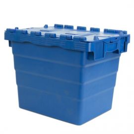 Mehrwegbehälter mit Deckeln 40x30x32cm, Inhalt 27 Liter