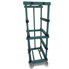 Kunststoff Behälterwagen exkl. Stapelbehälter, 4 Aufnahmen, NORAH Plastics