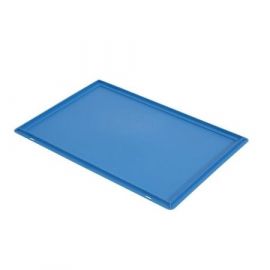 Euronorm auflagedeckel für Eurobehälter 60x40cm, blau, NORAH Plastics