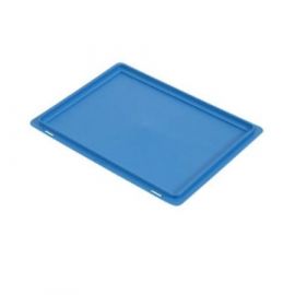 Auflagedeckel für Eurobehälter 40x30cm, blau, NORAH Plastics