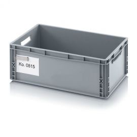 Etikettenhalter für Eurobehälter von NORAH Plastics