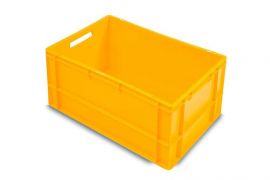 Eurobox Gelb, 60x40x22cm, Volumen 66 Liter, NORAH Plastics