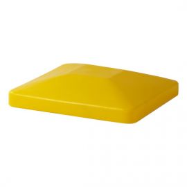 Gelber Deckel für Kunststoff Rollwagen 120 Liter