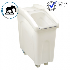 Zutatenwagen mit Klapp-Deckel, 60x28x73cm, Inhalt 65 Liter, HDPE, NORAH Plastics.