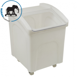 Mehlwagen mit Klapp-Deckel, 60x53x73cm, Inhalt 140 Liter, NORAH Plastics